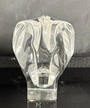 Orrefors Sweden Crystal Elephant Sculpture Signed Art Glass Paperweight
