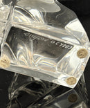 Orrefors Sweden Crystal Elephant Sculpture Signed Art Glass Paperweight