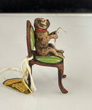 Bergmann Vienna Bronze Pug Dog Reading The Times, BB, Cold‑Painted Bronze