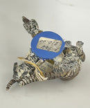 Bergmann - Austria Vienna Bronze Cat & Kittens Drinking Milk, BB, Cold‑Painted Bronze