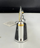 Christofle Paris - Quartz Desk Clock Chrome Gold Tone With Orginal Box & Papers, Not Tested