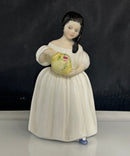 Royal Doulton - Mandy HN 2476 Bone China Figurine Girl Holding Bonnet England
