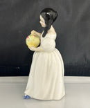 Royal Doulton - Mandy HN 2476 Bone China Figurine Girl Holding Bonnet England