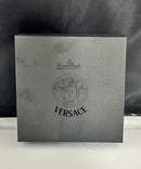 Rosenthal Versace Medusa Crystal Paperweight Plague Studio Line w/ Box & Papers