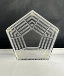 Crystal World - The Pentagon Crystal Sculpture Paperweight