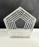 Crystal World - The Pentagon Crystal Sculpture Paperweight