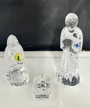 Waterford - Crystal Nativity Set Mary, Joseph, Baby Jesus 3 Piece