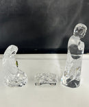 Waterford - Crystal Nativity Set Mary, Joseph, Baby Jesus 3 Piece