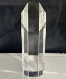 Large Optical Crystal Geometric Obelisk Prism Sculpture