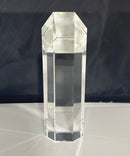 Large Optical Crystal Geometric Obelisk Prism Sculpture