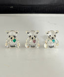 Crystal World Birthstone Bears – February, April & May Crystal Figurines