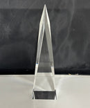 Large Optical Crystal Obelisk Tower Paperweight Prism Sculpture Clear Crystal Décor