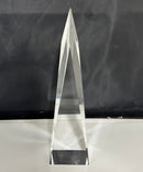 Large Optical Crystal Obelisk Tower Paperweight Prism Sculpture Clear Crystal Décor