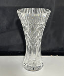 Waterford - Crystal Bud Vase Diamond Cut Scalloped Rim Starburst Base 9"