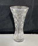 Waterford - Crystal Bud Vase Diamond Cut Scalloped Rim Starburst Base 9"