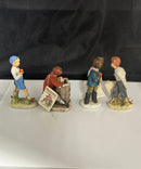 Norman Rockwell Museum Figurine Lot of 4, Back to School, Love Letter, Teacher's Pet, Redhead