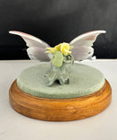 Lladro 7911 A Moment’s Rest – Butterfly Porcelain Sculpture w/ Base & Box – As Is Leaf Damage