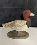 Redhead Duck Decoy Painted Wooden Waterfowl Folk Art Sculpture