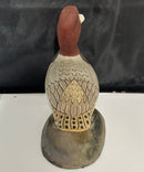 Redhead Duck Decoy Painted Wooden Waterfowl Folk Art Sculpture