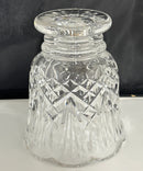 Waterford Crystal Footed Vase Scalloped Rim Cut Crystal Ireland 7" Heavy