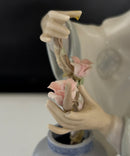 Lladro Geisha Arranging Flowers Figurine Porcelain
