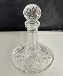 Waterford Crystal Ships Decanter w/ Stopped Cut Crystal Liquor Whiskey