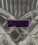Marquis By Waterford Basketweave Vase Scalloped Rim Diamond Cut Clear Crystal 11"