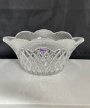 Marquis By Waterford Crystal Large Scalloped Centerpiece Bowl, Diamond Cut
