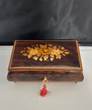 Vintage Italian Musical Jewelry Box Happy Wanderer