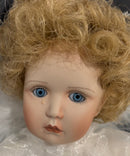 Ashton Drake Silver Lining Porcelain Angel Doll Wings, Pillow, Original Packaging