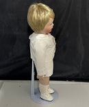 Ashton-Drake Galleries Brandon Porcelain Doll NIB Original Box, Wrist Tag, COA