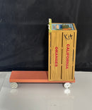American Girl Kit Kittredge Produce Cart Market Wagon Orange Crate Stand Retired