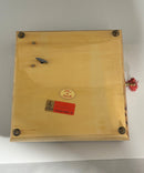 Vintage Italian Wood Musical Jewelry Box MAPSA Swiss Moment Floral Inlay Made In Italy