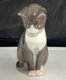 Royal Copenhagen Porcelain Seated Cat Figurine