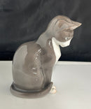 Royal Copenhagen Porcelain Seated Cat Figurine