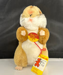 Vintage Steiff Goldy Hamster Plush Stuffed Animal Button In Ear w/ Tags, Germany