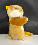 Vintage Steiff Goldy Hamster Plush Stuffed Animal Button In Ear w/ Tags, Germany