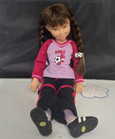 American Girl Hop Scotch Hill School Good Sport Gwen Doll w/ Book, Box, & Soccer Outfit