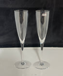 Baccarat Dom Pérignon Crystal Champagne Flutes Pair of 2 w/ Original Box France