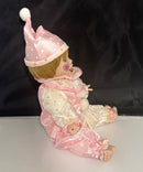 Edwin M. Knowles Sparkles The Littlest Clown Porcelain Doll MIB