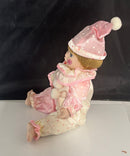Edwin M. Knowles Sparkles The Littlest Clown Porcelain Doll MIB