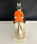 Vintage Goebel West Germany Equestrian Rider on White Horse Figurine GF136