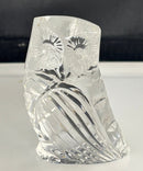 Waterford Crystal Owl Figurine Paperweight Irish Lead Crystal Bird 4", Please Read