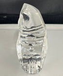 Waterford Crystal Owl Figurine Paperweight Irish Lead Crystal Bird 4", Please Read