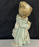 Ashton-Drake Ashleigh Porcelain Doll Sandy Freeman COA Box Teddy Bear Stand