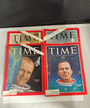 Vintage TIME Magazine Lot of 4 1962–1963 John Glenn LBJ Space Race Mercury NASA
