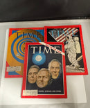 Vintage TIME Magazine Lot of 3 Apollo 11 Moon Landing July 1969 & Apollo 8 Men of the Year