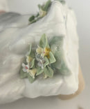Lladro 6568 Curious Kitten Cat Porcelain Figurine Spain w/ Box Broken Leaves