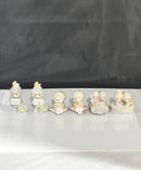 Precious Moments Figurines Lot of 6 Porcelain Collectible Set