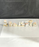 Precious Moments Christmas Animal Figurines Lot of 7 Porcelain Collectibles